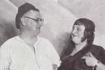 Paul Kleinschmidt und Frau auf einem Kostümball