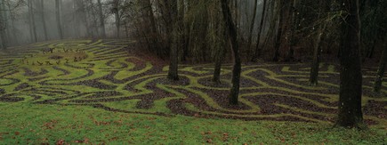 "Gerechte Kunst" Land-Art Projekt mit Laub 2015-2016