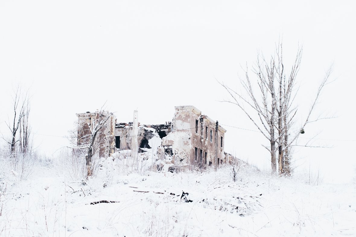 Ruine im Schnee